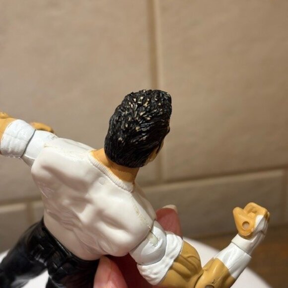 Vintage WWE 2003 Jakks Deuce Wrestler White Shirt Blue Pants Plastic Figure 7” - Picture 9 of 9